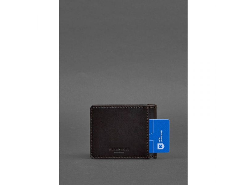 Кожаная обложка для удостоверения с гербом темно-коричневая, фото 5