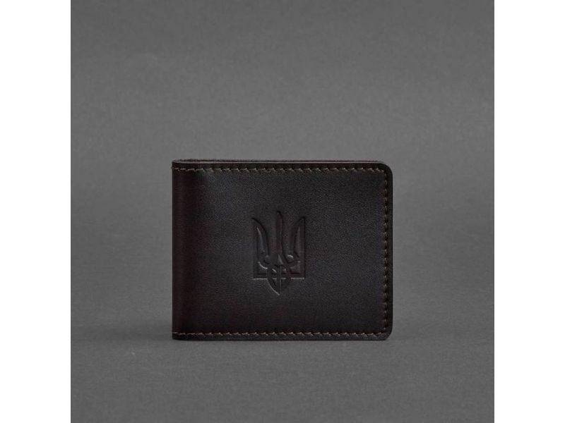 Кожаная обложка для удостоверения с гербом темно-коричневая, фото 6