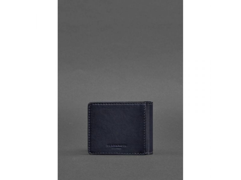 Кожаная обложка для удостоверения с гербом темно-синяя, фото 4