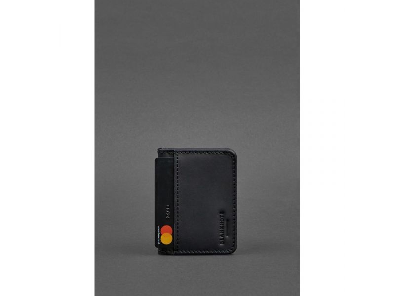 Обложка для ID-паспорта и водительских прав 4.0 черная Crazy Horse, фото 3