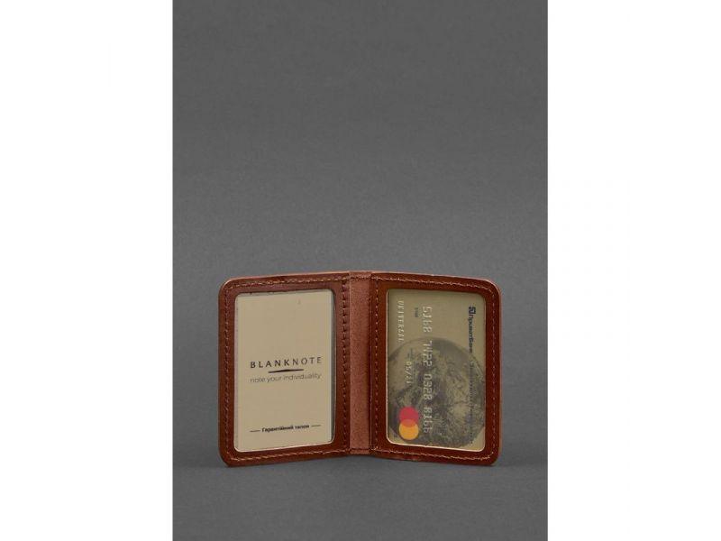 Кожаная обложка для ID-паспорта и водительских прав 4.0 светло-коричневая, фото 2