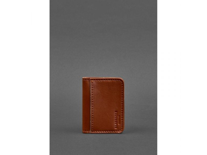 Кожаная обложка для ID-паспорта и водительских прав 4.0 светло-коричневая, фото 1