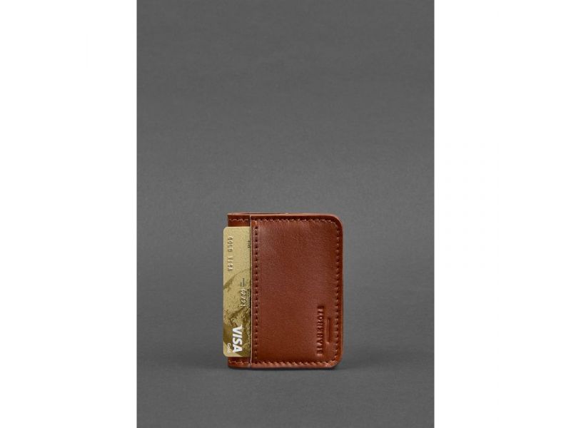 Кожаная обложка для ID-паспорта и водительских прав 4.0 светло-коричневая, фото 3