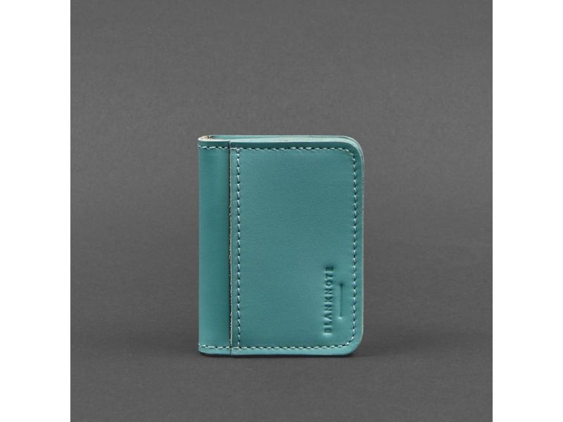 Кожаная обложка для ID-паспорта и водительских прав 4.0 бирюзовая, фото 5