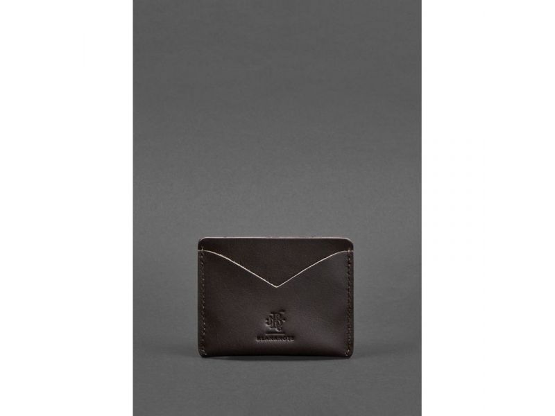 Кожаная визитница 5.0 коричневая, фото 1