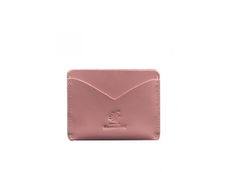 Женская кожаная визитница 5.0 розовая, фото 5