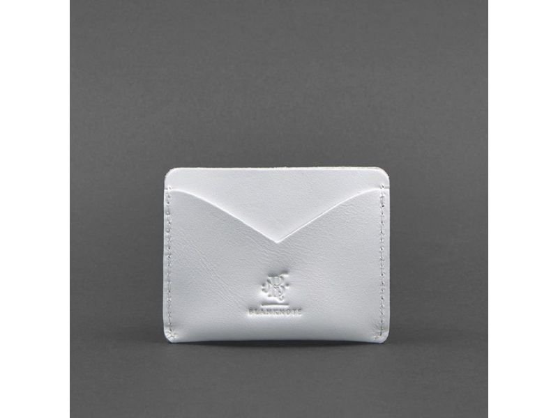 Женская кожаная визитница 5.0 белая, фото 4