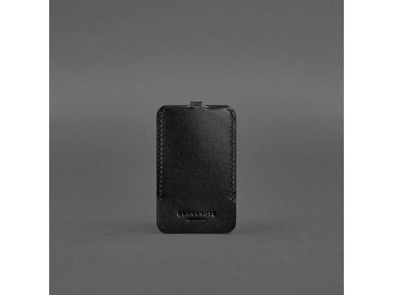 Кожаная ключница 1.0 черная Краст, фото 6