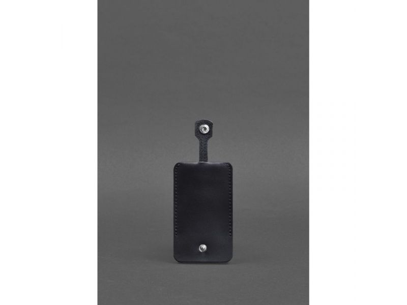 Кожаная ключница 1.0 темно-синий Краст, фото 4