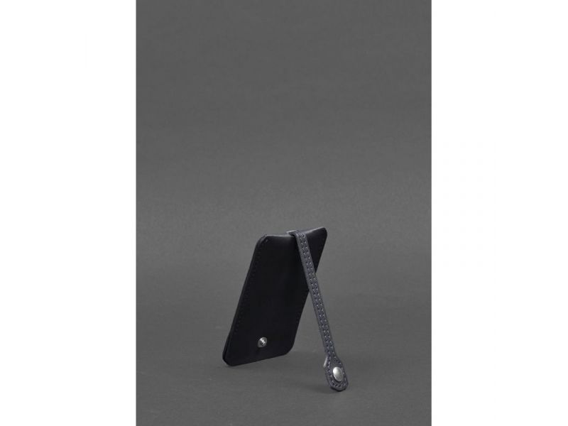 Кожаная ключница 1.0 темно-синий Краст, фото 5