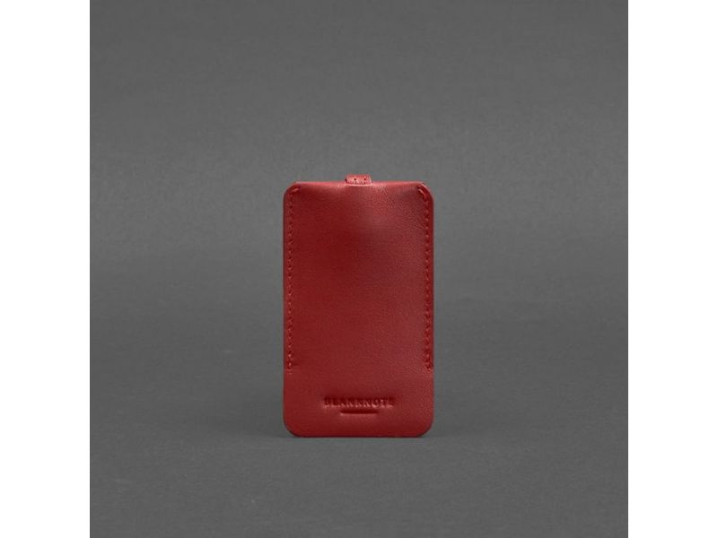 Кожаная ключница 1.0 красная Краст, фото 6