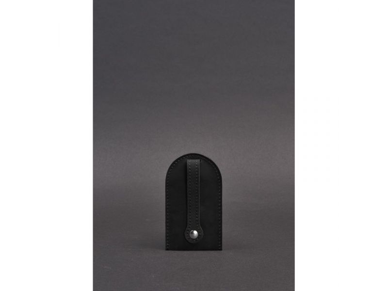 Кожаная ключница 2.0 черная Crazy Horse, фото 2