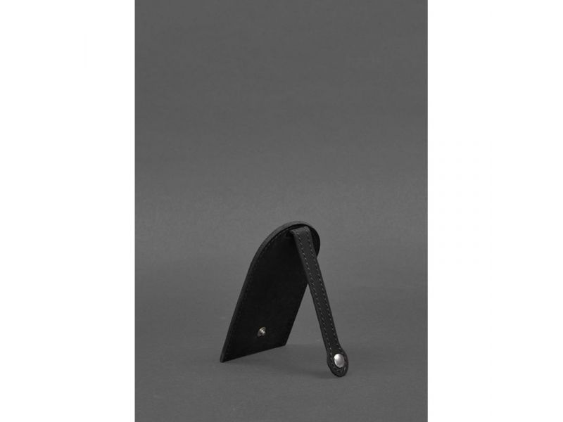 Кожаная ключница 2.0 черная Crazy Horse, фото 4