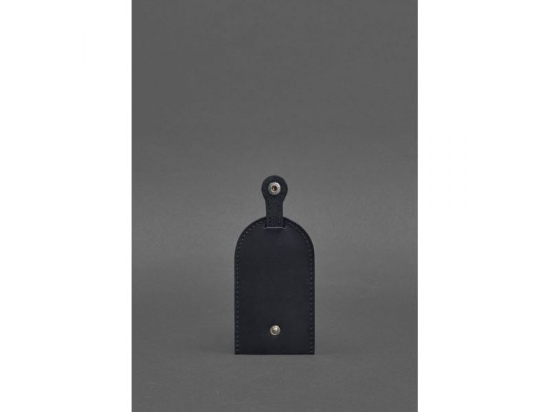 Кожаная ключница 2.0 темно-синий Crazy Horse, фото 3