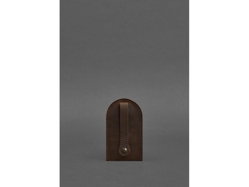 Кожаная ключница 2.0 темно-коричневый Crazy Horse, фото 2