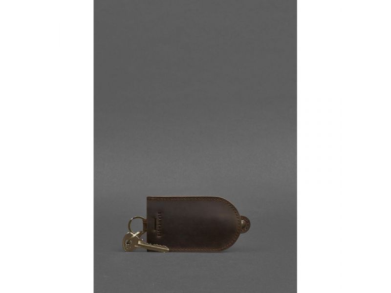 Кожаная ключница 2.0 темно-коричневый Crazy Horse, фото 5