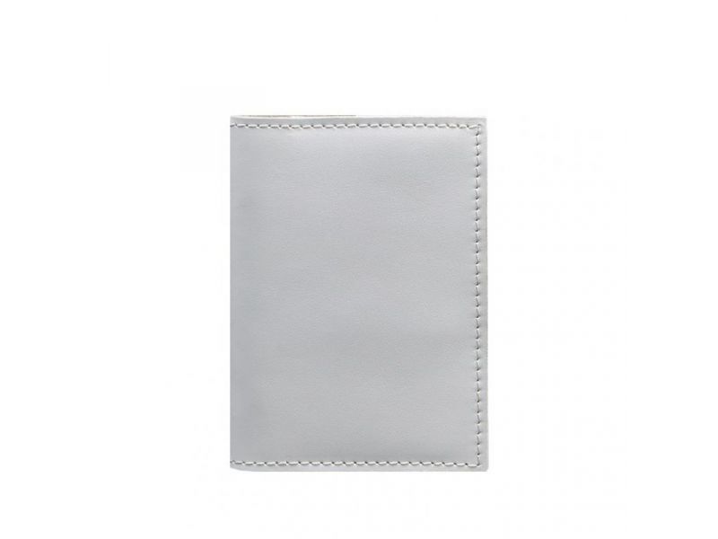 Кожаная обложка для паспорта и военного билета 1.2 белая, фото 6