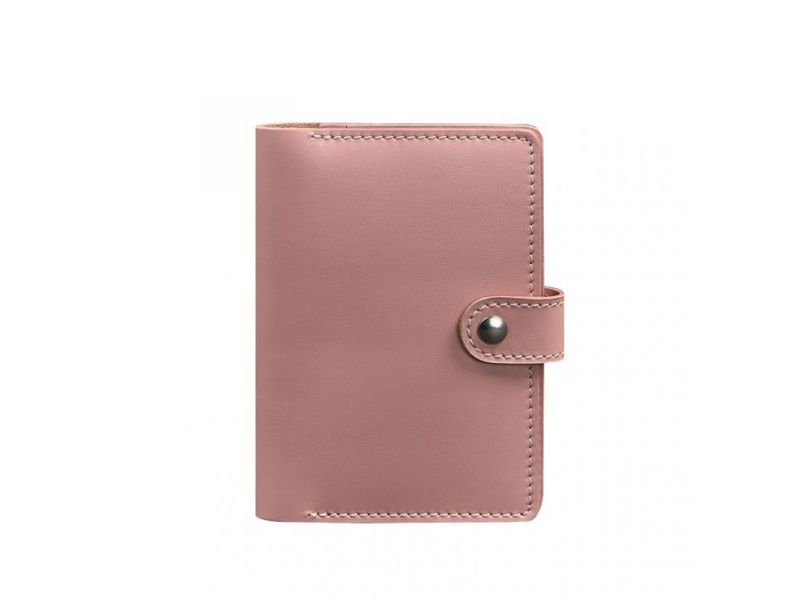Кожаная обложка для паспорта 3.0 розовая, фото 6