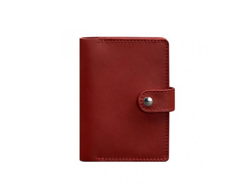 Кожаная обложка для паспорта 3.0 красная, фото 6
