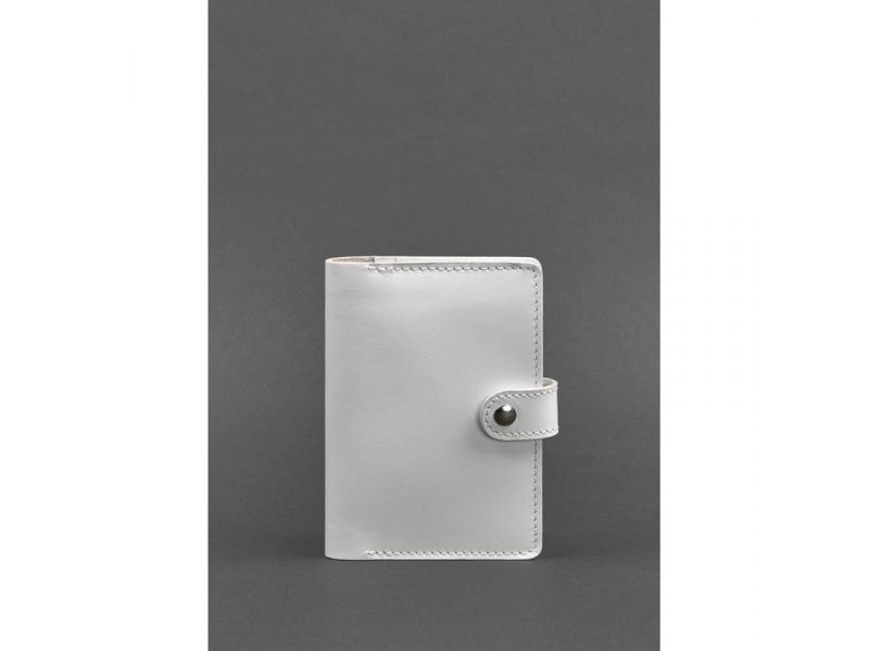 Кожаная обложка для паспорта 3.0 белая, фото 1