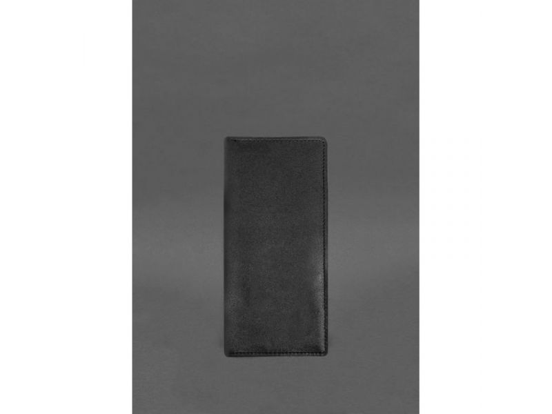 Кожаное портмоне 12.0 черное Краст, фото 1