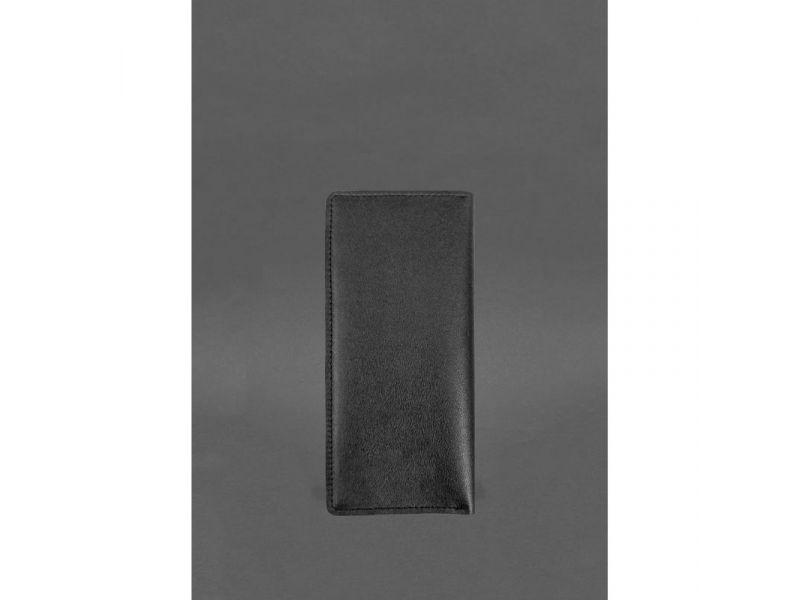 Кожаное портмоне 12.0 черное Краст, фото 3