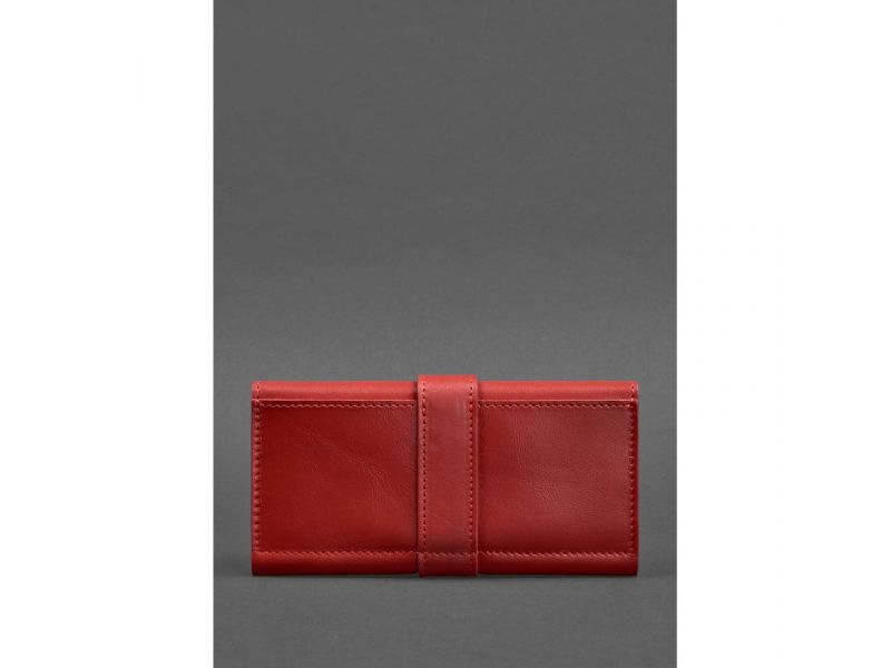 Кожаное женское портмоне 3.0 красное Krast, фото 4