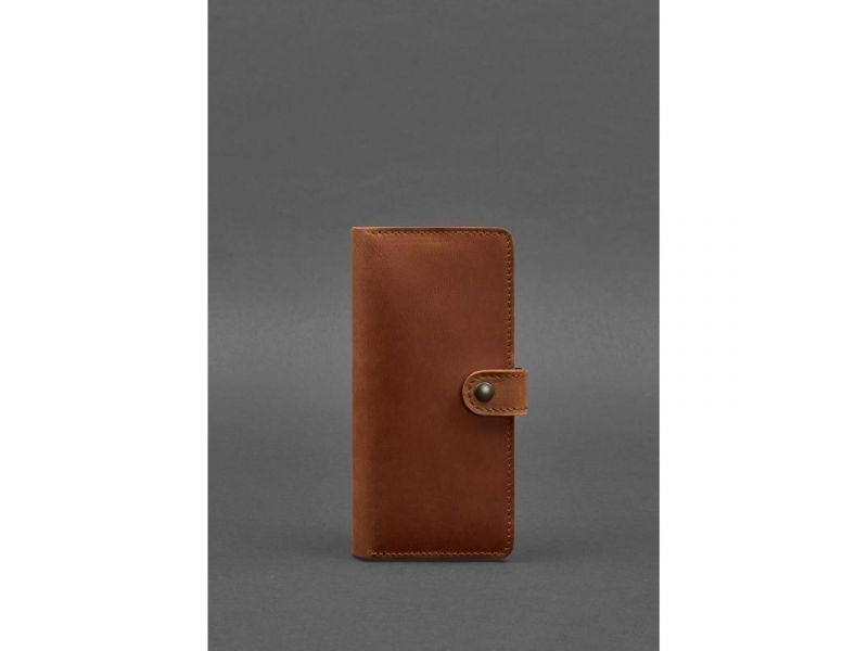 Кожаное портмоне 7.0 светло-коричневое Crazy Horse, фото 1