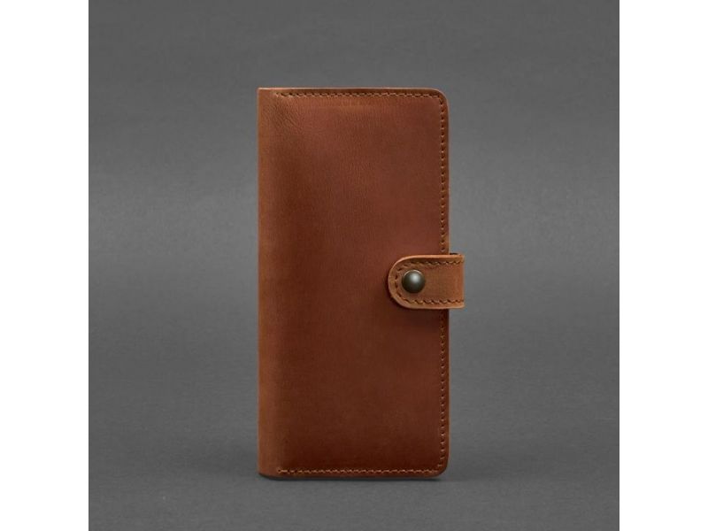 Кожаное портмоне 7.0 светло-коричневое Crazy Horse, фото 5