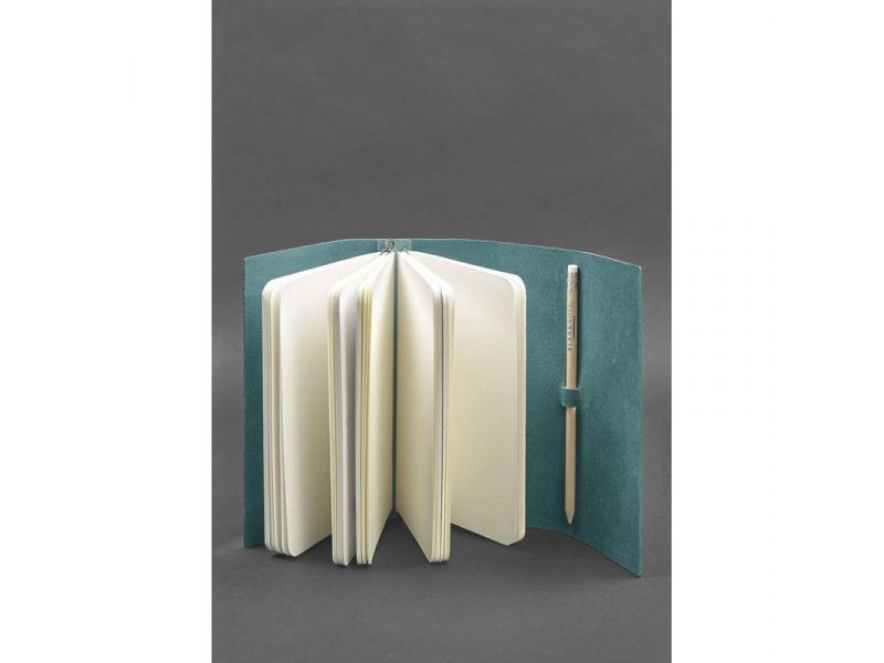 Женский кожаный блокнот (Софт-бук) 1.0 Бирюзовый, фото 2
