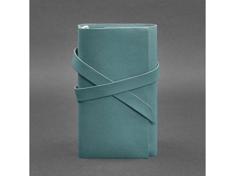 Женский кожаный блокнот (Софт-бук) 1.0 Бирюзовый, фото 4