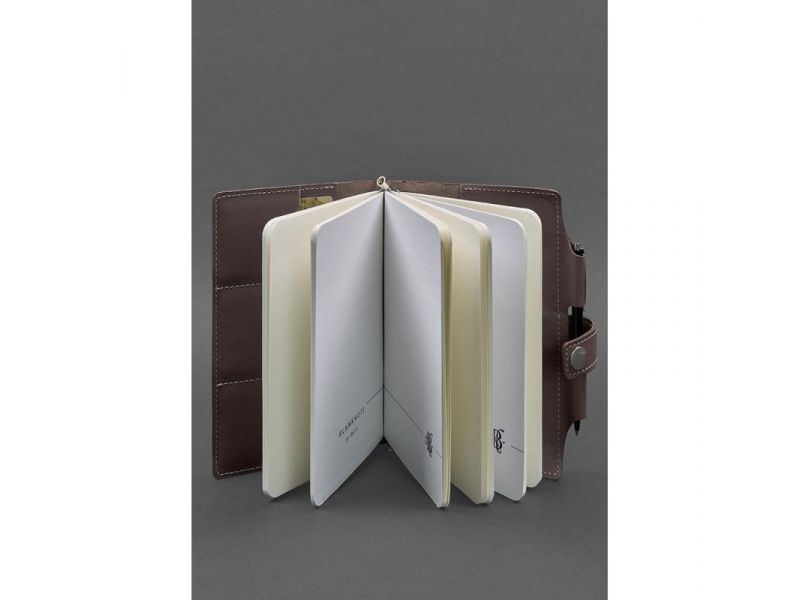 Кожаный блокнот (Софт-бук) 4.0 темно-бежевый, фото 2