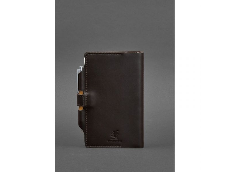 Кожаный блокнот (Софт-бук) 4.0 темно-коричневый, фото 4