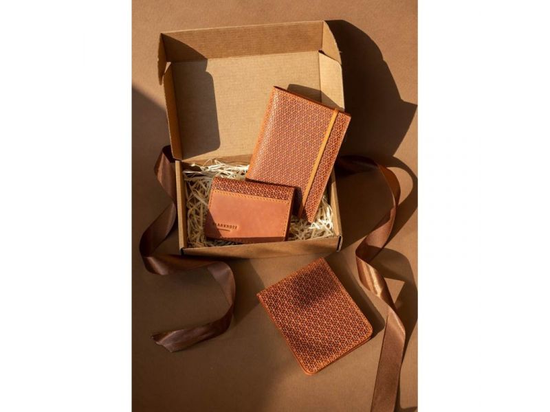 Мужской подарочный набор кожаных аксессуаров Женева, фото 1