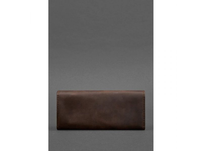 Женский кожаный кошелек Керри 1.0 темно-коричневый Crazy Horse, фото 4