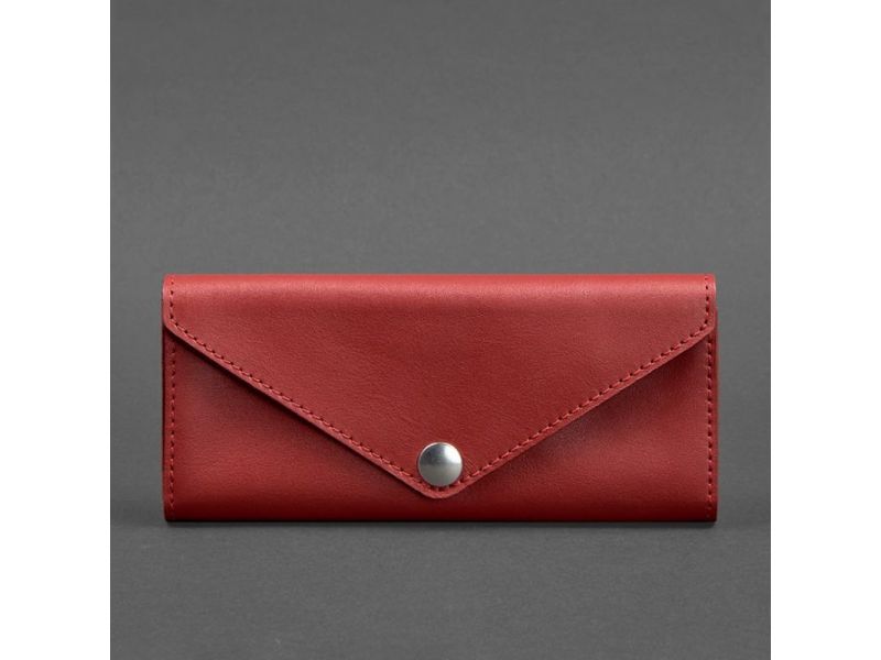 Женский кожаный кошелек Керри 1.0 красный, фото 5