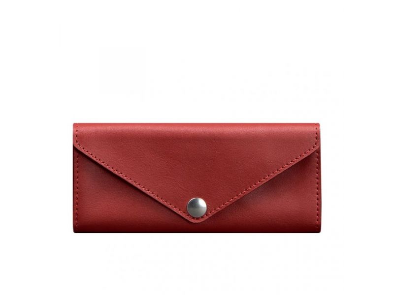 Женский кожаный кошелек Керри 1.0 красный, фото 6