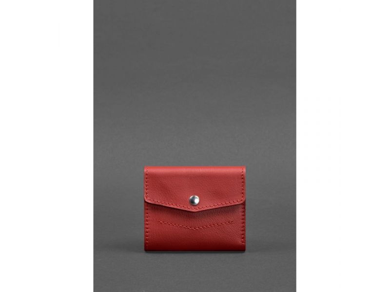 Женский кожаный кошелек 2.1 красный Krast, фото 1