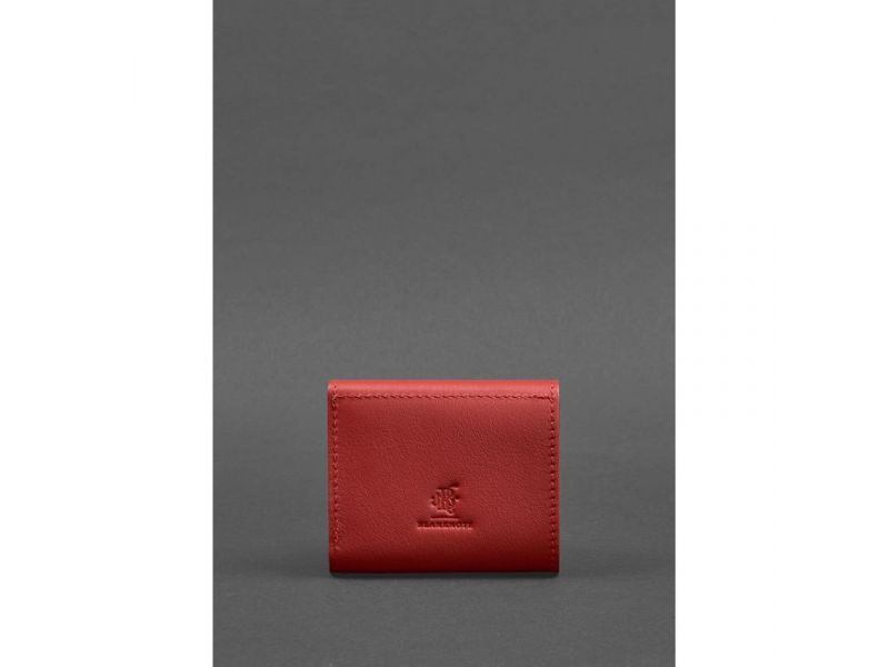 Женский кожаный кошелек 2.1 красный Krast, фото 4