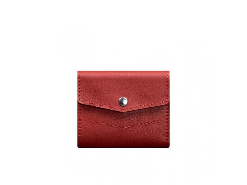 Женский кожаный кошелек 2.1 красный Krast, фото 6