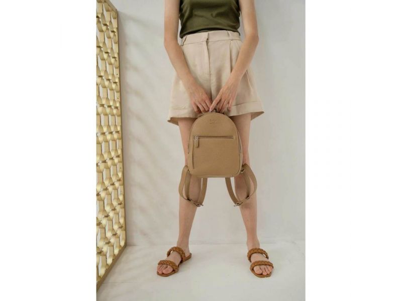 Кожаный рюкзак Groove S карамель флотар, фото 1