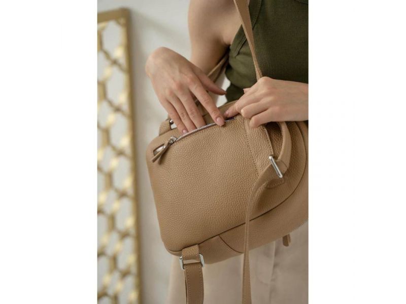 Кожаный рюкзак Groove S карамель флотар, фото 5