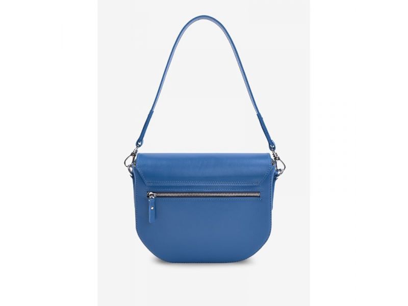 Женская кожаная сумка Ruby L ярко-синяя, фото 5