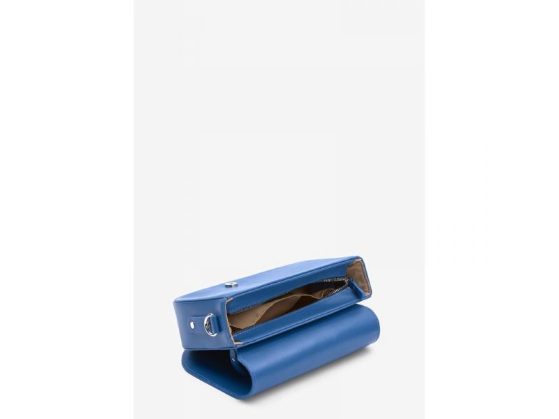 Женская кожаная сумка Ruby L ярко-синяя, фото 6
