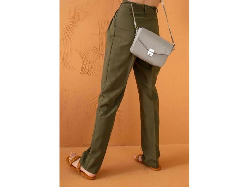 Женская кожаная сумочка Yoko серая, фото 6