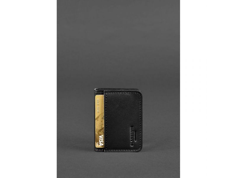 Кожаная обложка для ID-паспорта и водительских прав 4.1 черная с гербом, фото 4