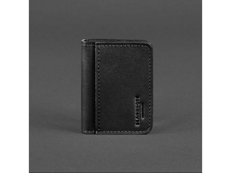 Кожаная обложка для ID-паспорта и водительских прав 4.1 черная с гербом, фото 5