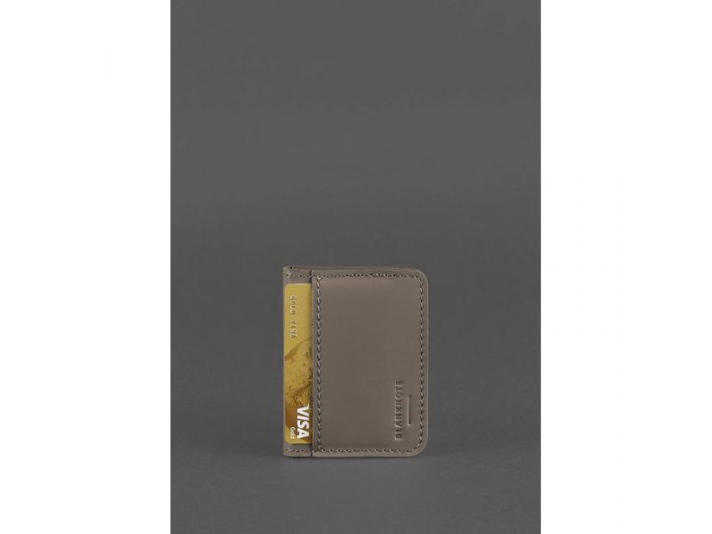 Кожаная обложка для ID-паспорта и водительских прав 4.1 темно-бежевая с гербом, фото 4