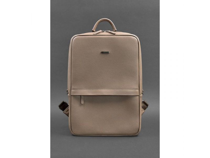 Светло-бежевый кожаный женский рюкзак Foster 1.0, фото 1