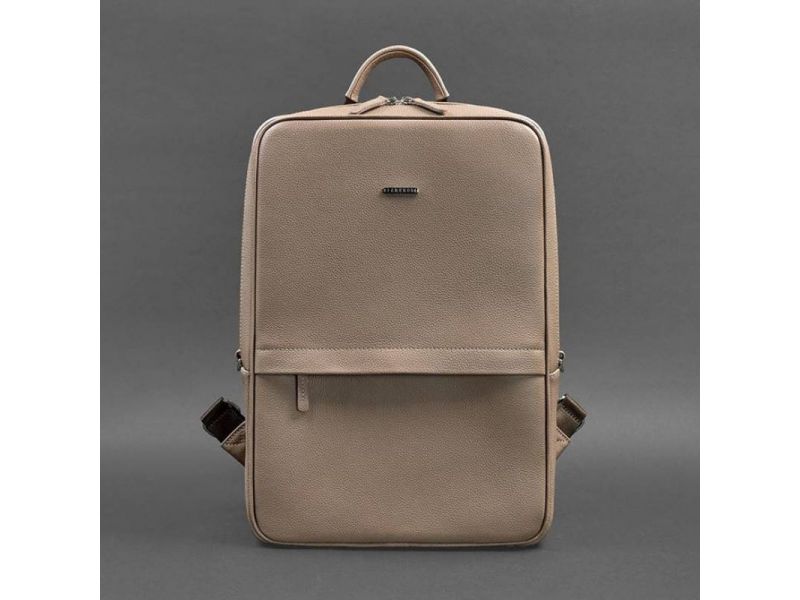 Светло-бежевый кожаный женский рюкзак Foster 1.0, фото 5